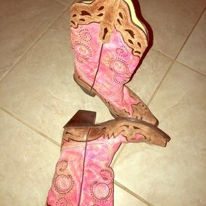 Women’s Corral Fluorescent Pink/Cognac Collar